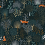 Arbres & Animaux de la Forêt Wallpaper Lilipinso noir-bleu-nuit /H0642