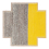 Square Plait Yellow Rugs Gan Rugs 160x160 cm 167187