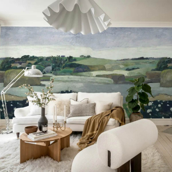 Papel pintado Haystacks in Brittany