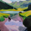 Panorama-Tapete Into the Wild Etoffe.com x Olivier Morel Multicolore sixt-68