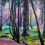 Papier peint panoramique La Forêt des Murmures Etoffe.com x Olivier Morel Multicolore foret-28