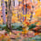 Carta da parati panoramica Leggende d'Autunno Etoffe.com x Olivier Morel Multicolore foret-48