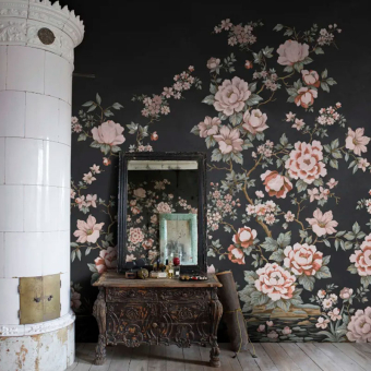 Floral Chinoiserie Wallpaper