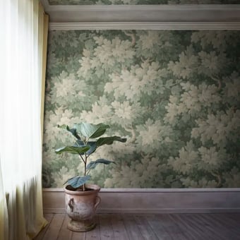 Vintage Foliage Wallpaper