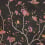Papier peint Whispering Petals Rebel Walls Black R20362