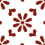 Zementfliese Azulejos Carodeco Rouge/blanc /azulejos1-20x20