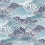 Carta da parati adesiva Shangri-La York Wallcoverings Navy blue PSW1404RL