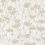 Carta da parati Shimmering Poppies York Wallcoverings White & Gold ZA8069