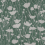 Carta da parati Shimmering Poppies York Wallcoverings Green & Silver ZA8068