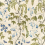 Papel pintado panorámico Ottilia Sandberg Olive green S10583