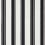 Block Print Stripe Wallpaper Farrow and Ball Off black BP/754