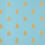 Tapete Bumble Bee Farrow and Ball Blue ground BP/555