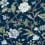 Papier peint Courtyard York Wallcoverings Navy MX9652