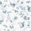 Blumenspitzen-Tapete York Wallcoverings Navy MX9683
