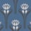 Papier peint Tulipes Isidore Leroy Bleu /6240407