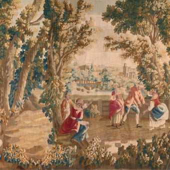 Panoramatapete Tapisserie Aubusson Scènes Pastorales
