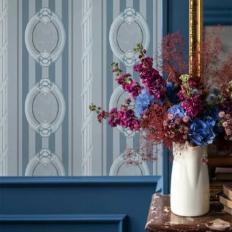 Cameo Stripes Wallpaper