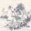 Panoramic wallpaper Oriental Views Isidore Leroy Bleu 6265300