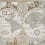 Carta da parati panoramica Historical Map Coordonné Multi-coloured /6500101N