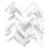 Mosaïque Herring Bones Dhoorse Calacatta Gold Mix RGHB2902