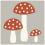 Zementfliese Les Champignons Carocim Les champignons SU-002//16