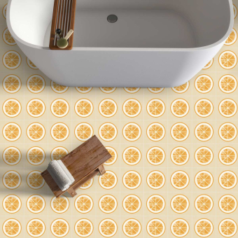 L'Orange cement tile