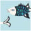 Piastrella in cemento Le Poisson Carocim Le poisson SU-010//16