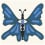 Le Papillon Bleu cement tile Carocim Le papillon bleu SU-018//16