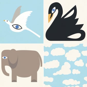 Zementfliesen Tiere Mix
