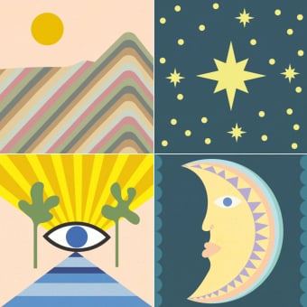 Zementfliese Univers Mix