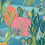 Tapete Albero Thibaut Tangerine and Turquoise T45012
