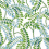 Augusta wallpaper Thibaut Blue and Green T45038