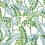 Papier peint Augusta Thibaut Blue and Green T45038