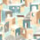 Papier peint Chora Code Morning blue 00034