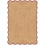 Scallop Jute Rug Layered Burgundy SCAJUBU140200