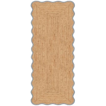 Scallop Jute Rug runner