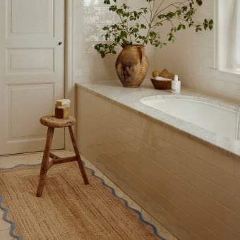 Scallop Jute Rug runner