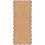 Alfombra de pasillo Scallop Jute Layered Burgundy SCAJUBU75240