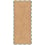 Scallop Jute Rug runner Layered Dark green SCAJUDG75240