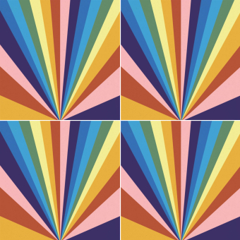 Baldosa de cemento L'Arc-en-ciel