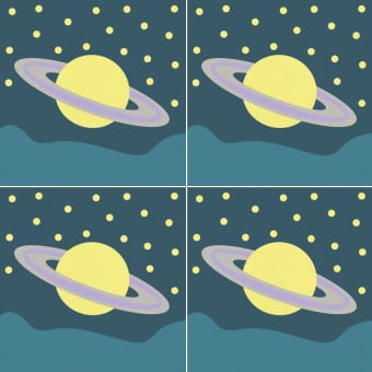 Carreau ciment Saturne