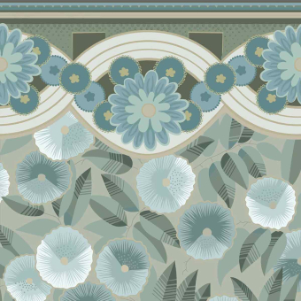 Papel pintado panorámico Fleurea