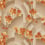 Fleurine wallpaper Papier français  Orange AD-011-001-ROLL