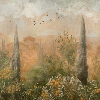 Panorama-Tapete Frutetto metallic