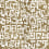 Gestural panoramic wallpaper Coordonné Gold B00815