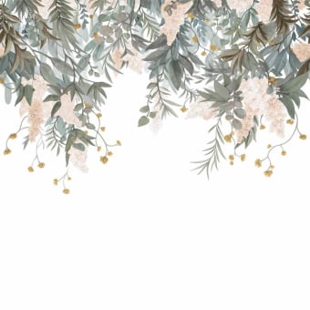 Papel pintado panorámico Wisteria