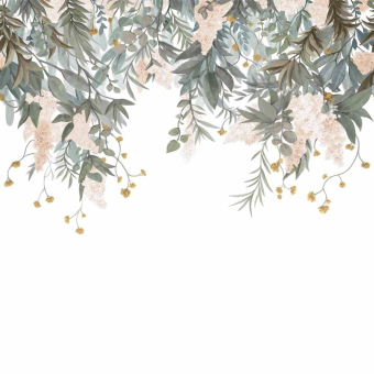 Wisteria panoramic wallpaper