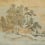 Koraku panoramic wallpaper Casamance Sauge doré 76720202