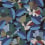 Papier peint Florelle Papier français  Bleu AD-002-003-ROLL