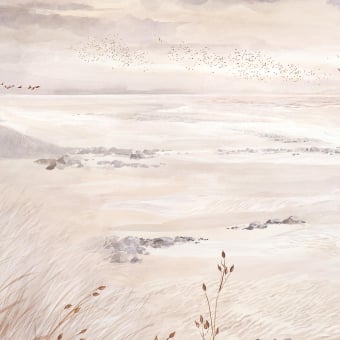 La Baie du Mont panoramic wallpaper